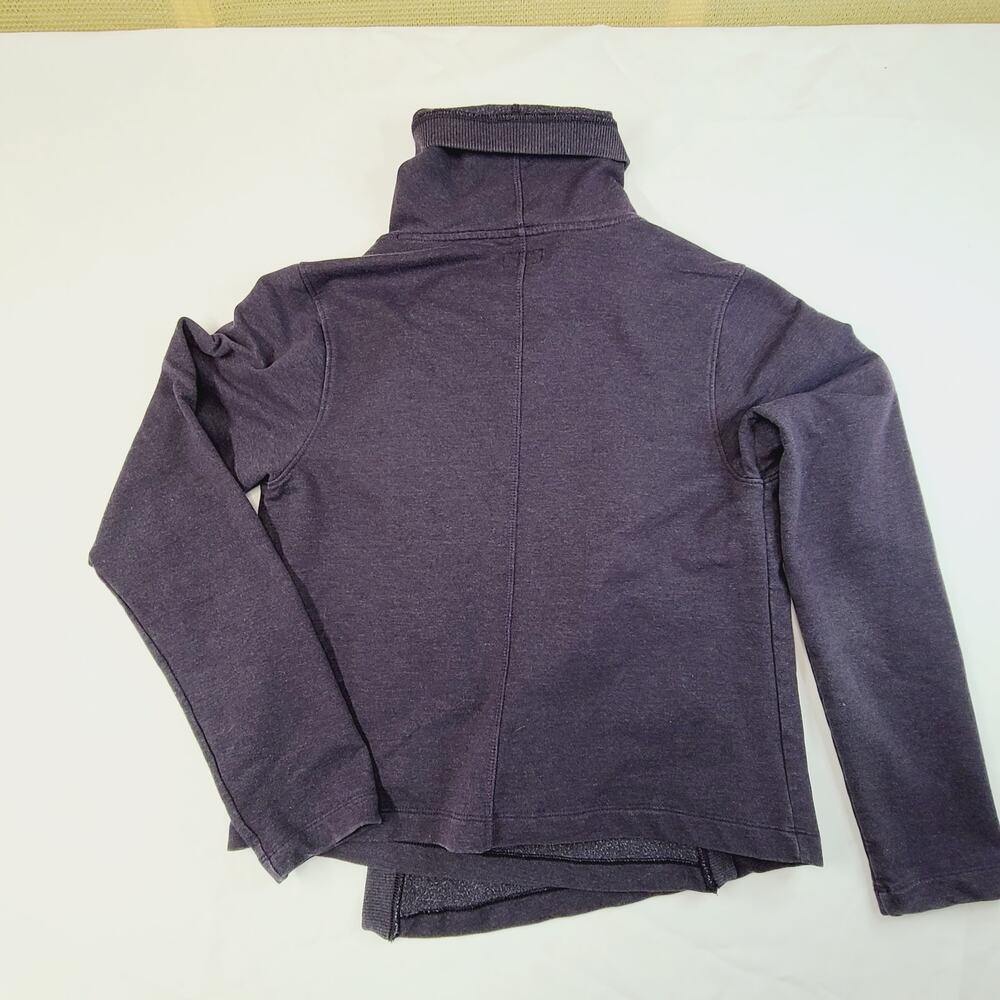 Patagonia At Sea Wrap Cardigan Purple Organic Cotton Blend Cozy Crossover Medium - Picture 2 of 13